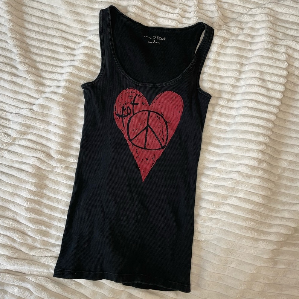 Vintage black graphic tank